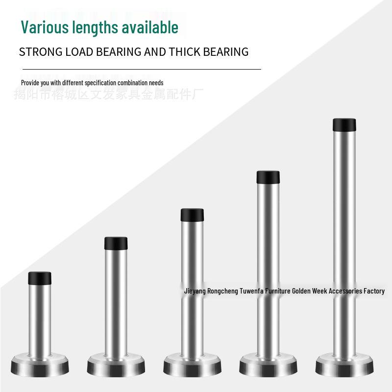 Thickened Stainless Steel Silent Door Stopper with Hydraulic Buffer