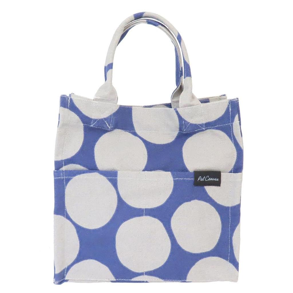 Friends Hill PAL CANVAS Quadratische Mini-Tragetasche, Dottie Navy, RW-290-304