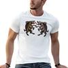 Medieval Heraldry: Pugilistic Boars T-Shirt T Shirt Man Luxury Graphic T Shirts for Man Man Tsh