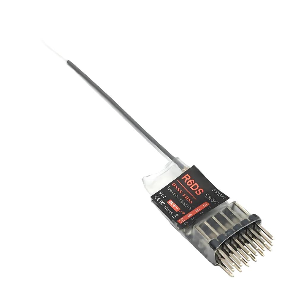 R6DS 2.4GHz Remote Control Receiver 6/10 Channels SBUS/PWM/PPM for Fixed Wing AT9S/AT9S o/AT10/AT10II Transmitter