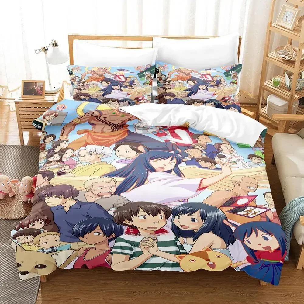 Bequemes Anime-Print-Bettwäsche-Set Mit Bettbezug und Kissenbezügen Einzel-Twin-Voll-Queen-King-Größen Für Erwachsene und Kinder