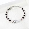 Fashion String Bead Bracelet Personality Versatile Cute Football Accessories Bead Jewelry Stainless Steel Bracelet Jewelry