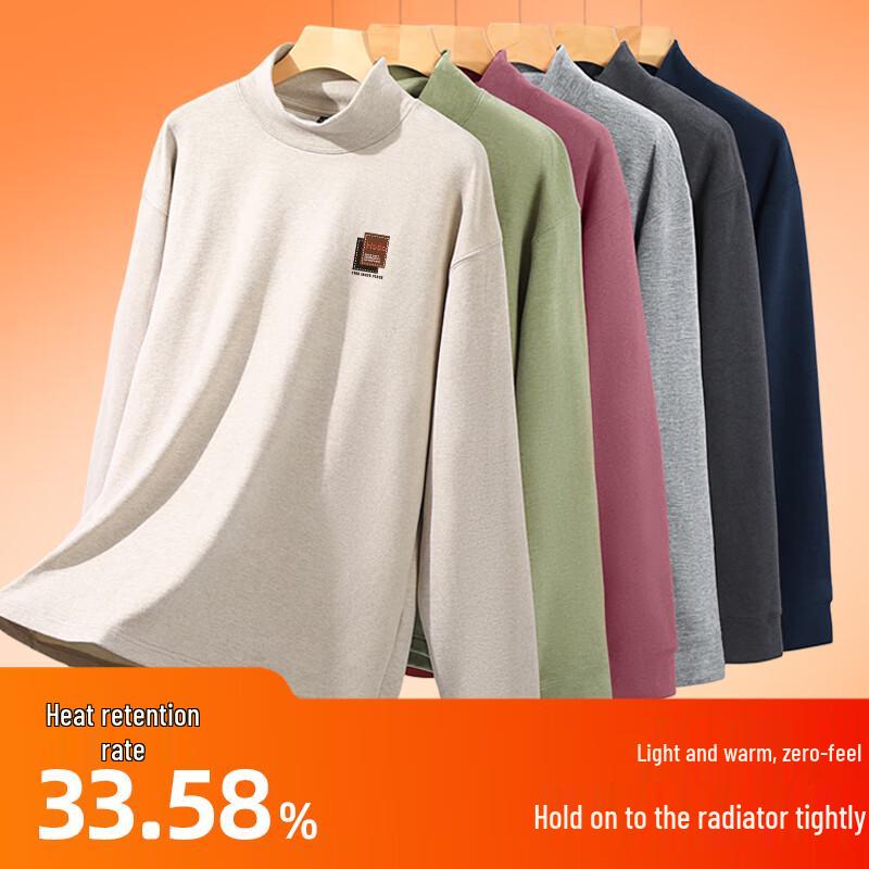 Hodo Herren Hautfreundliches Thermo-Langarmshirt aus Wolle und Seide