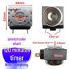 Timer per pentola a pressione elettrica e friggitrice ad aria con campanello, 60/90/120 Min, Interruttore temporizzatore a semicerchio/asse a croce