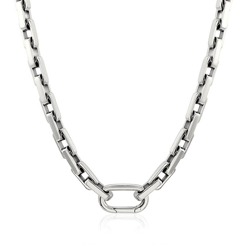 2026 New Design Waterproof Steel Necklace Hip Hop Chain Link Necklace Gold Plated Unisex Bracelet Sets Fine Jewelry Necklaces