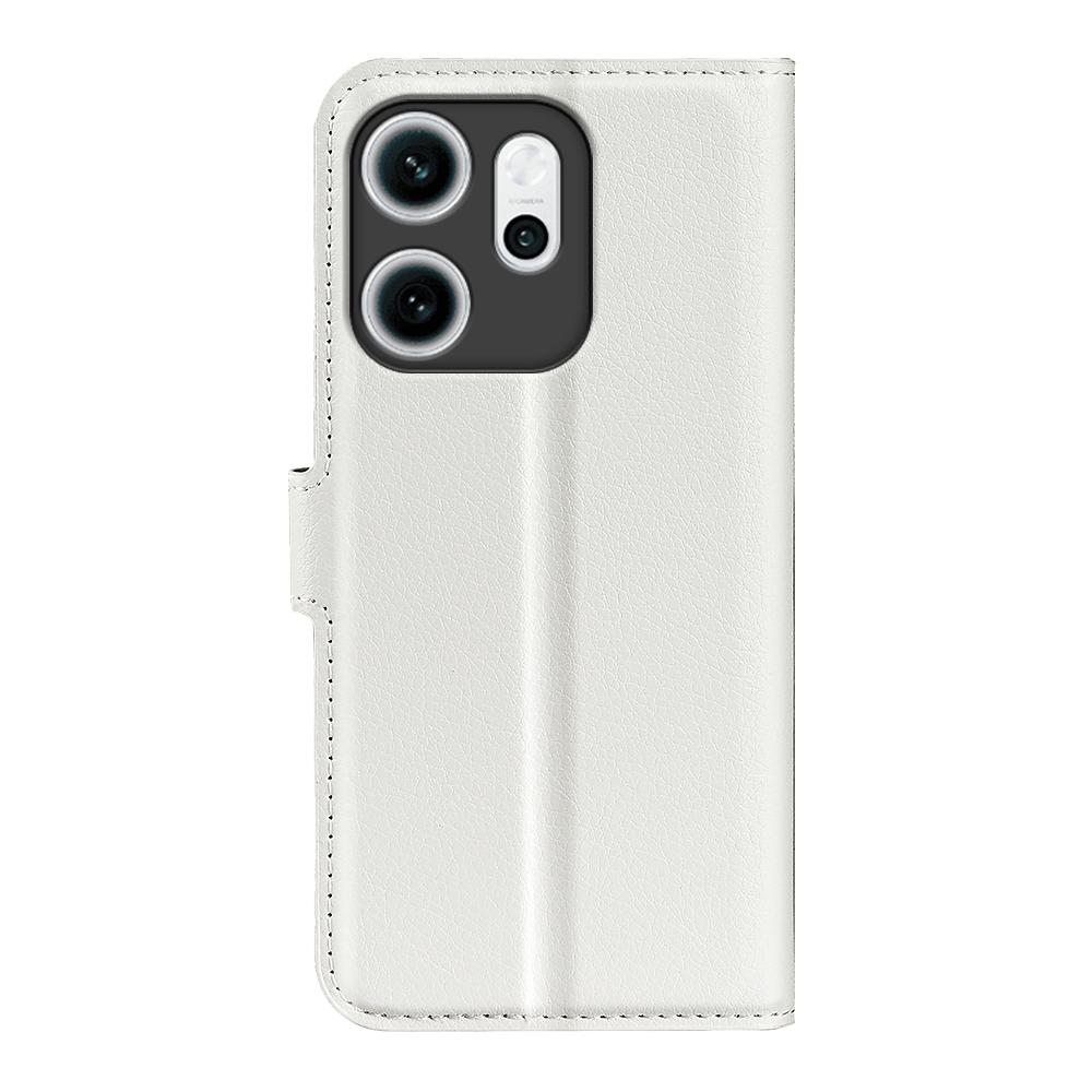 For Oppo Reno14 F 5G Case Litchi Texture Shockproof Leather Wallet Phone Cover