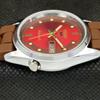 REFURBISHED VINTAGE SEIKO 5 AUTOMATIC JAPAN MENS D/D RED WATCH 593a-a311241-2