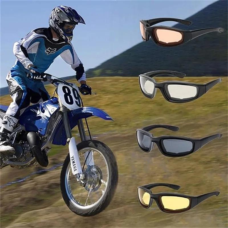 Men's Retro Anti-UV Motorcycle Goggles Padded Comfortable Outdoor Ski Cycling Cycling Glasses