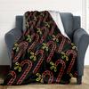 1pc Candy Cane Pattern Blanket Warm, Cozy, And Soft, Suitable for Sofas, Beds, Cars, And Office Use.Perfect for Camping And Travel, Making It a Great