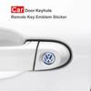 OBTLU1 5Pcs Car Remote Key Emblem Sticker Aluminum Keys Decoration Decal For VW GTI Atlas Jetta Touareg Variant Golf Polo Taos Passat