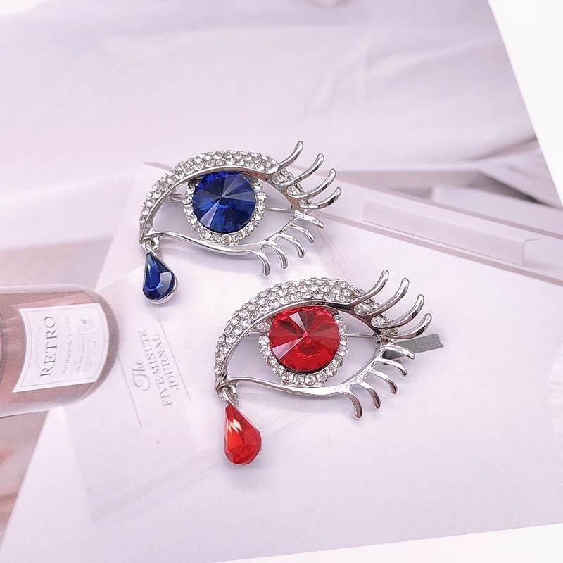 Demon's Eye Brooch - Sophisticated and High-Quality Headpiece with Fashionable Anti-Glare Fastener