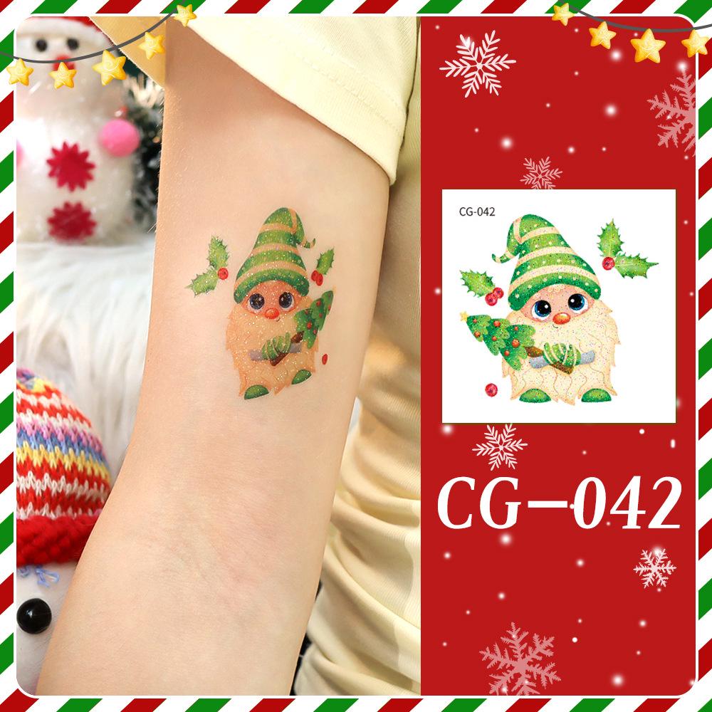 Ruikalong Christmas Cartoon Temporary Tattoo Stickers for Face and Arms