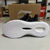 Li-Ning Zapatos Casuales Cómodos Simples Absorción de Impactos Antideslizantes de Caña Baja Zapatillas de Hombre Negro AGLU175-1