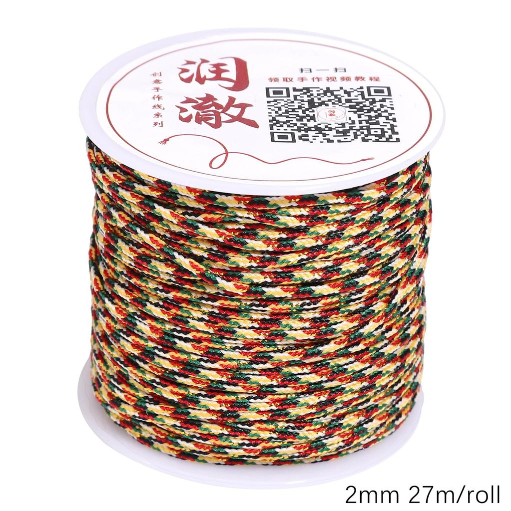 27-120Meter Cotton Cord Nylon Cord Thread String DIY Beading Braided Bracelet Jewelry Making
