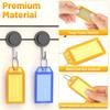 20/50PCS Colorful Plastic Flap Key Labels - Durable Double-Sided Marking Keychain Tags for Airport/Hotel Luggage & ID ZSY