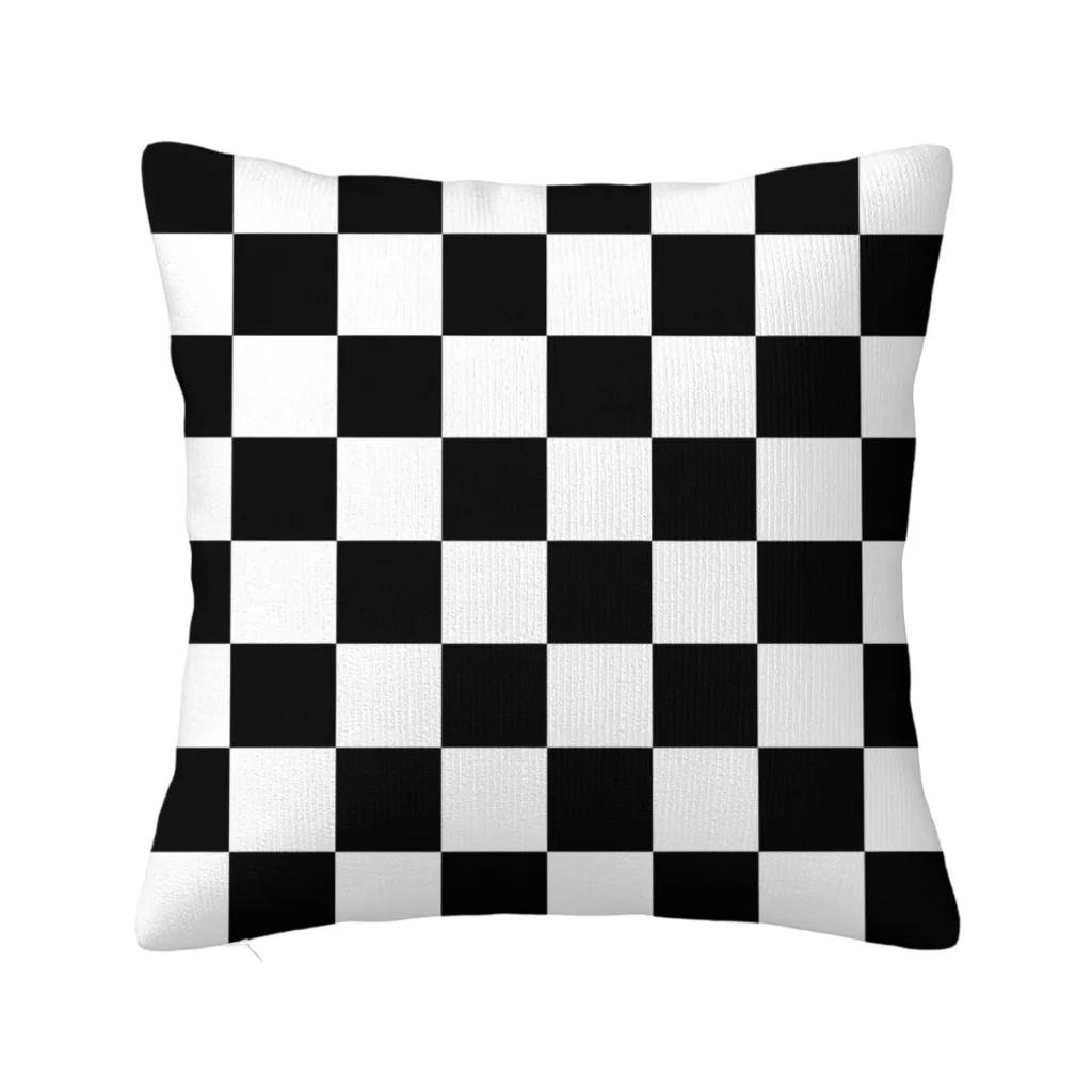 

Клетчатый флаг Cojines F1 гоночный автомобиль наволочка наволочки для подушек домашний диван кресло декоративный рюкзак 45x45cm