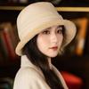 Women's Autumn and Winter New Thickened Plush Bucket Hat Outdoor Windproof Warm Basin Hat Bucket Hat
