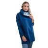 CHooded Sports Fleece Sweatshirt Casual Long-sleeved Offset Printed Coat Women's Plus-size Solid Color Coat