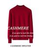 Women's Autumn/Winter Half-High Collar Cashmere Sweater - Solid Color, Short Pullover Base Layer.