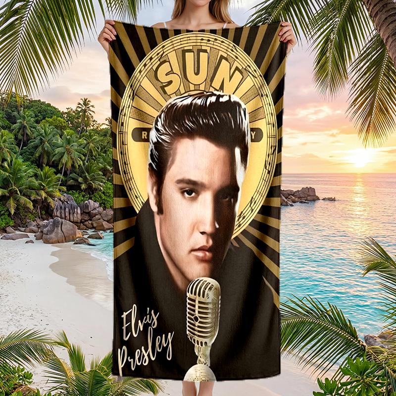 Elvis Fashion Beach Towel: Ideal for Summer Adventures Soft, Absorbent and Quick Drying Suitable for Swimming and Bathing