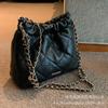 Premium Texture Small Bag Women's Summer 2025 New Trendy Niche Diamond Chain Bag Shoulder Messenger Bag Bucket Bag