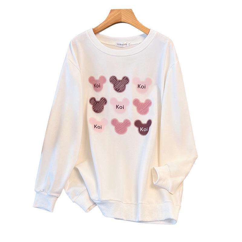 Extra Large 200-350 Jin Loose Autumn Sweatshirt, Bust Sizes 150/160/170-6052