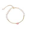 Natural Pearl Bracelet Natural Strawberry Crystal Splicing Bracelet Bangles Women Fashion Jewelry accessories Gift
