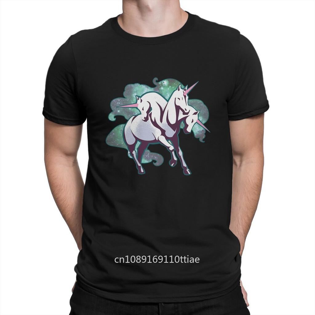Headed Unicorn Special TShirt Horses Simplicitys Casual T Shirt Hot Sale Stuff For Men Women