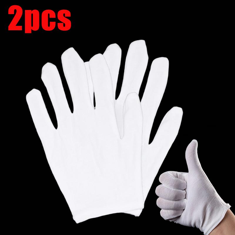 Protection Gloves White Thin Quality Sweat Absorption Driving Working Household Cleaning Tool for Women Men High Stretch Durable