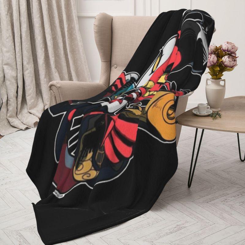 Custom Animated Anime Helluva Boss Blitzo Blanket 3D Printed Soft Flannel Fleece Warm Throw Blankets Car Bedding Sofa Bedspreads