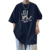 Nova camiseta de manga curta para homens no verão, tendência de estilo coreano, top simples de meia manga, camiseta de marca casual solta estilo Hong Kong