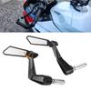 Anti Glares Motorcycle Rearview Mirror Broad Field Of View Shockproof Construction Easy Mounting
