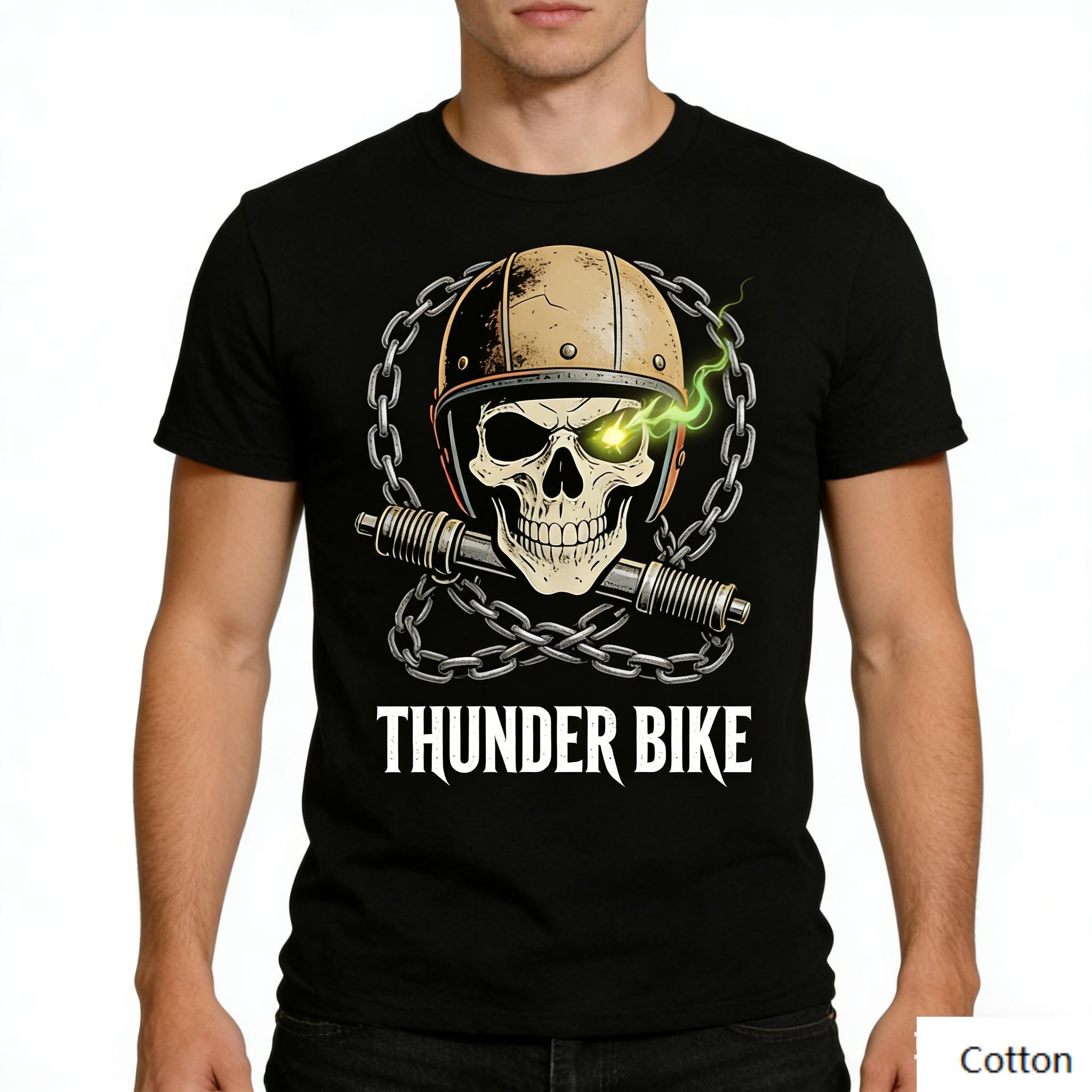 Edgy Gearhead Gothic Style Black Cotton T-Shirt, Bold Skeleton Wrench Print, Casual Oversized Unisex Short Sleeve Tee S разноцветный