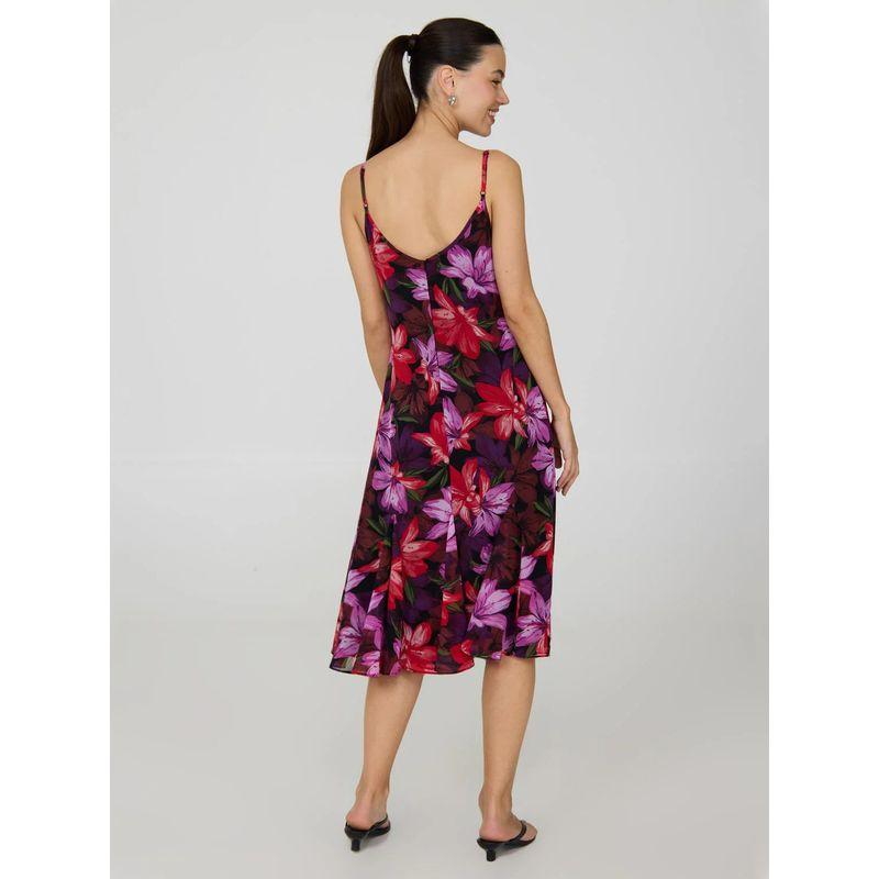 Printed Chiffon Sling Dress