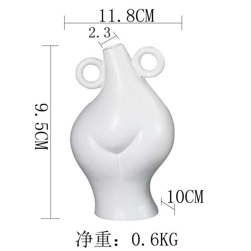 Nordic Creative Flower Arrangement Vase Ornament Home Living Room Tv Cabinet Bedroom Soft Decoration