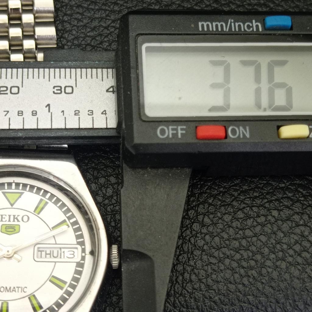 GENUINE VINTAGE SEIKO 5 AUTOMATIC JAPAN 6309A MENS WHITE DIAL WATCH a702709-1 R210-a702709