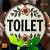 Vintage Toilet Humor Metal Tin Sign Retro Bathroom Wall Art Easy Install Home Decor