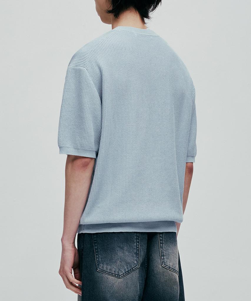 Beulaendideu Hard Twist Holiday Round Knit [Sky Blue]
