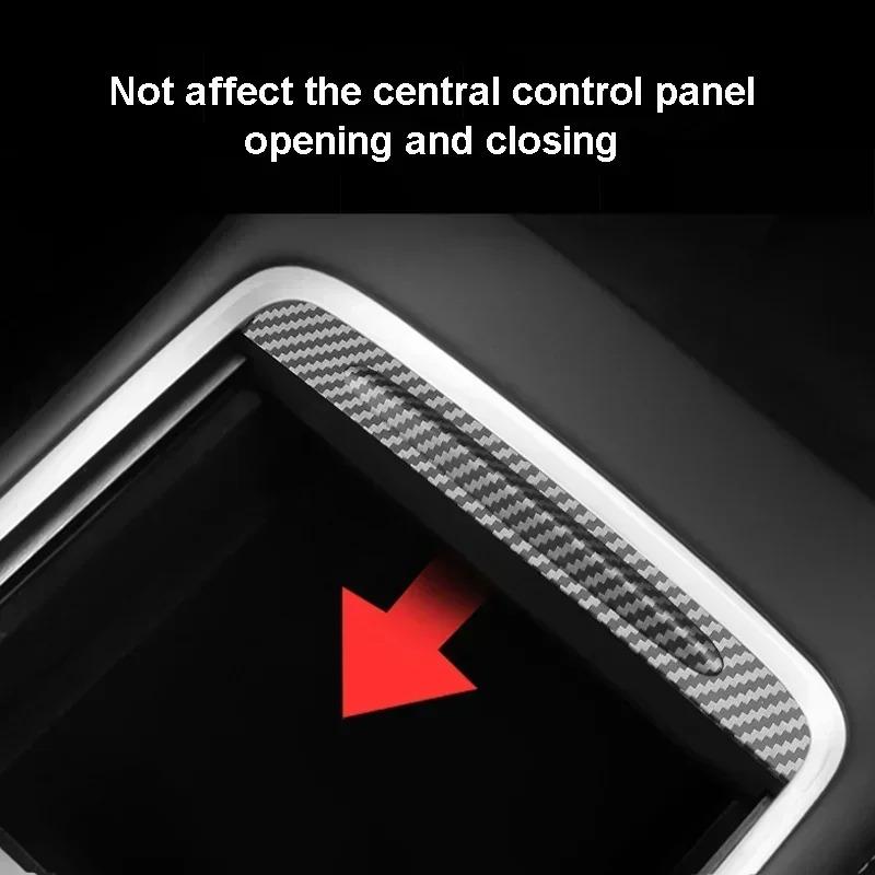 Pro Tesla Model 3 Y Záplata na středovou konzoli s tlačnou rukojetí Panel středové konzole ABS Kryt Pasuje k Originálnímu Autu Ochranný Dekor