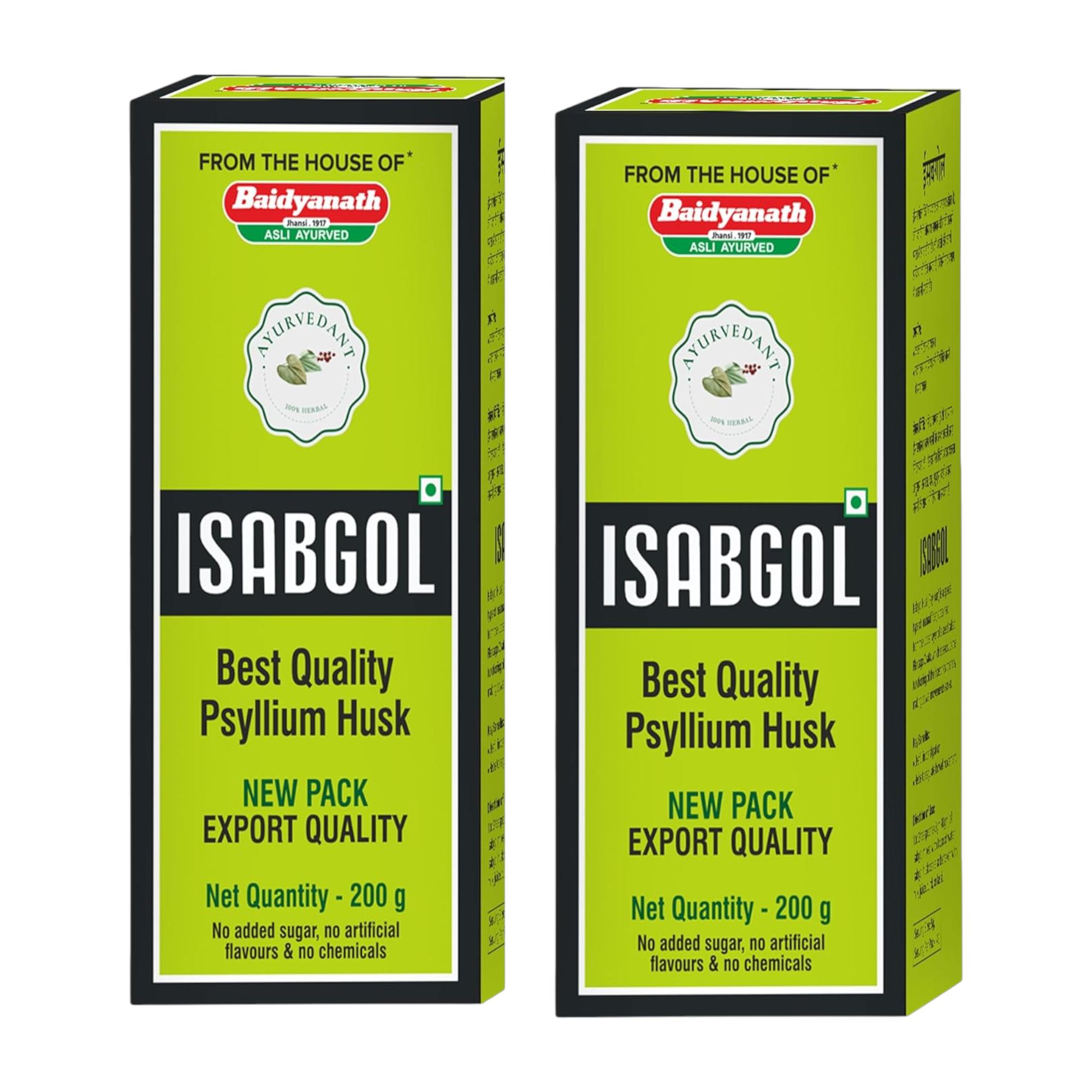 

Baidyanath Ayurvedant Psyllium Husk Powder 400 Gm (200g x 2) Natural Fiber Supplement For Smooth Digestion And Gentle Constipation Relief
