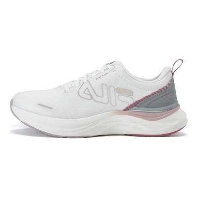 Athletics Comfortable Versatile Fabric Synthetic Leather Cushioning Low-Top Casual Running Shoes Women Sneaker White A12W331116FBW