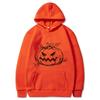 Halloween Autumn Winter Big Pumpkin Printed Hoodie Men's Fashion Warm Sweatshirt Casual Street Wear Warm Hoodie Gift