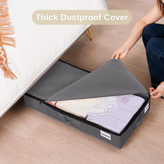 Aufbewahrungsbox unter dem Bett mit Rädern Faltbare Aufbewahrungsbox unter dem Bett Mit Reißverschluss Platzsparend Rollender Organizer