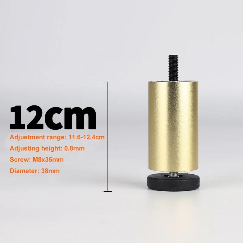 4 Stück verstellbare Möbelfüße M8 Aluminiumlegierung Tischbeine für TV-Schrank, Kleiderschrank, erhöhte Kühl-, Waschmaschinenfüße