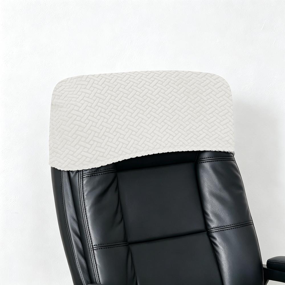 Elastic Office Chair Backrest Cover Solid Dustproof Headrest Protector Slipcover
