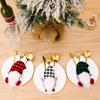 3/6pcs Christmas Gnome Dinner Silverware Holders for Knife Fork Spoon Cutlery Bag Cover Party Dinner Table Decorations