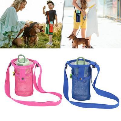Water Bottle Bag Single Shoulder Adjustable Strap Strong Load Bearing Multipurpose Portable Nylon