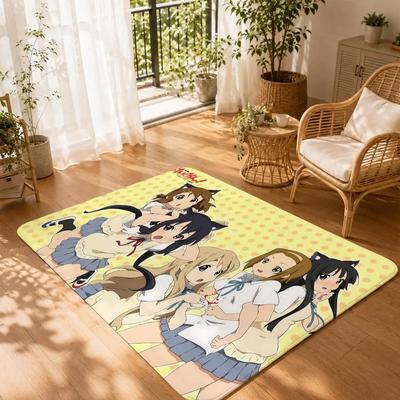 Music Slice-of-Life Anime K-K-On Floor Mat Non-Slip Absorbent Floor Mat Decorative Rug for Home Bathroom Bedroom Entryway
