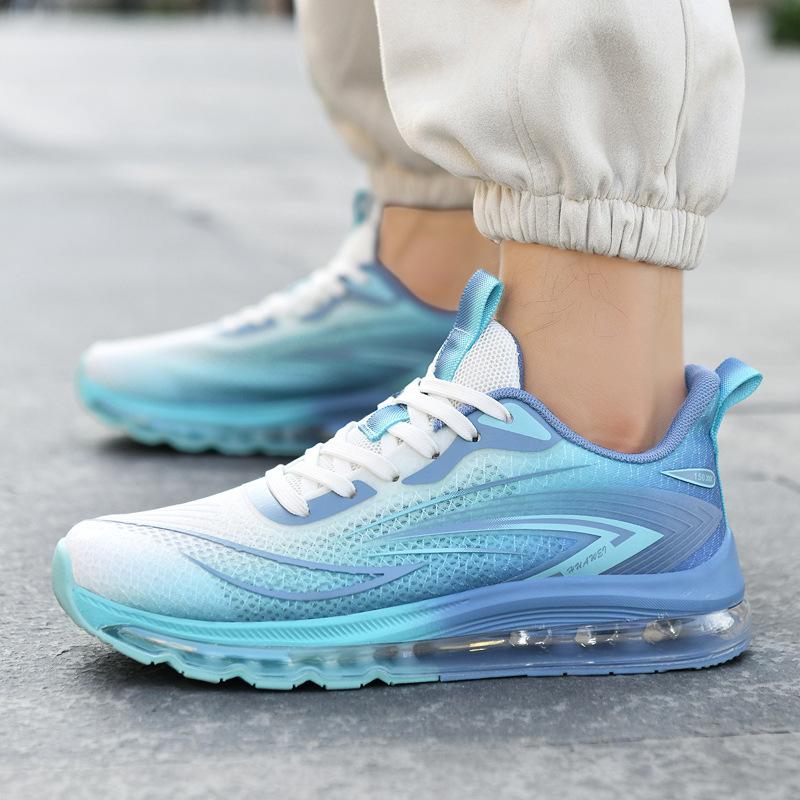 New Spring and Summer Men's Mesh Sports Shoes Air Cushion Extra Large Size Cross-border Sports Wear-resistant Casual Fashion Versatile
