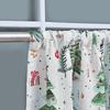 Christmas Forest Piercing Rod Short Curtain Curtain European And American Kitchen Blackout Partition Curtain Small Curtain